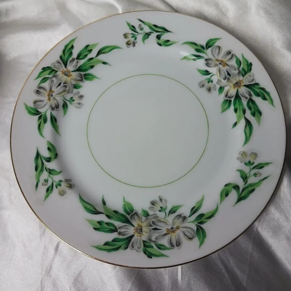 HIRA FINE CHINA JAPAN DESERT GARDENIA SALAD PLATE